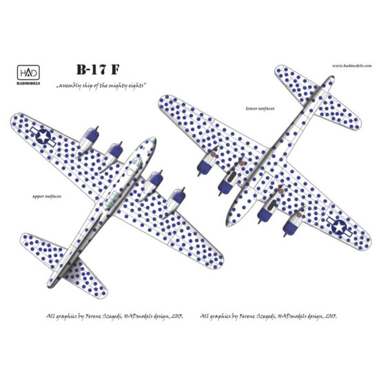 Had Models 48159 1/48 Decal For B-17f Spotted Cow Usaaf Accessories Kit