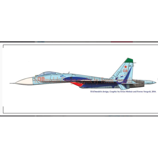 Had Models 48171 1/48 Decal For Su-27 Russian 08 Shark Accessories Kit