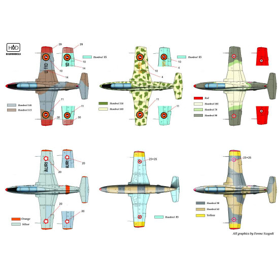 Had Models 48183 1/48 Decal For L-29 Delfiin Accessoreis For Aircraft