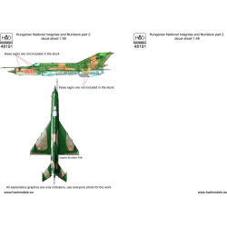 Had Models 48191 1/48 Hungarian National Insignias And Numbers For Mig 1990-1998
