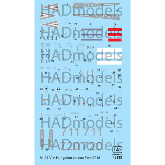 Had Models 48198 1/48 Decal For Mi-24 V In Hungarian Service With New Nato