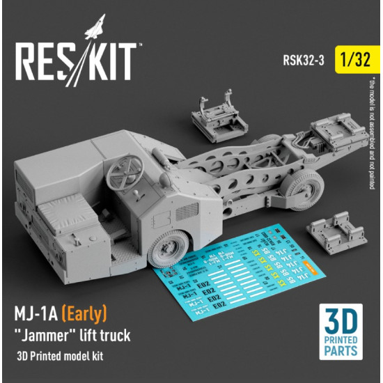Reskit Rsk32-0003 1/32 Mj1a Early Jammer Lift Truck 3d Printed Model Kit