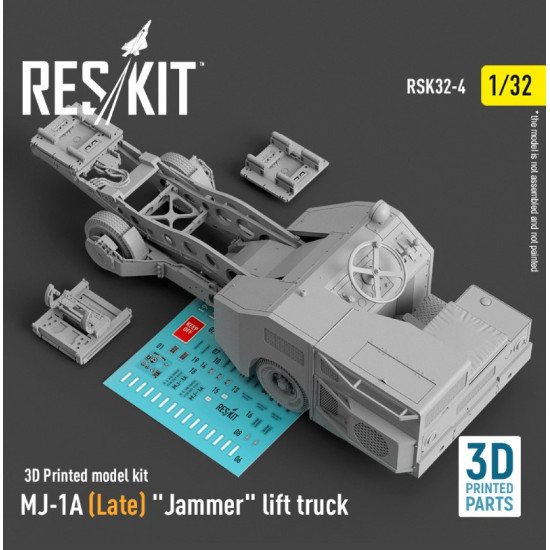 Reskit Rsk32-0004 1/32 Mj1a Late Jammer Lift Truck 3d Printed Model Kit