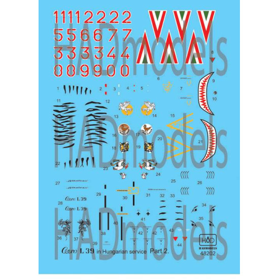 Had Models 48202 1/48 Decal For Aero L-39 Zo Hungarian Part 2