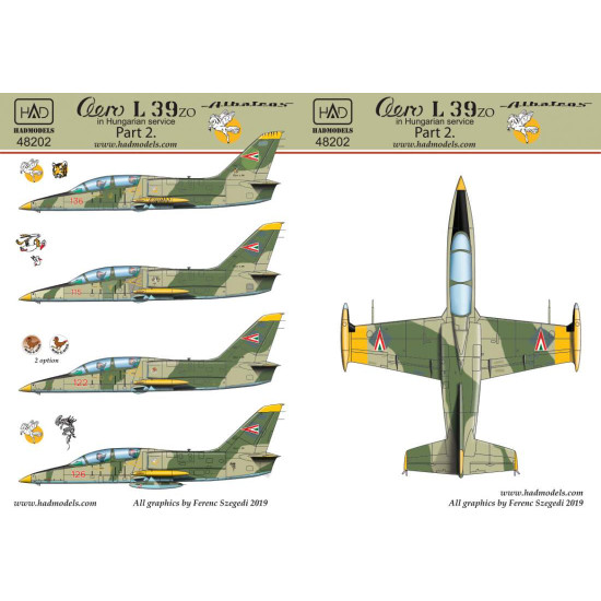 Had Models 48202 1/48 Decal For Aero L-39 Zo Hungarian Part 2