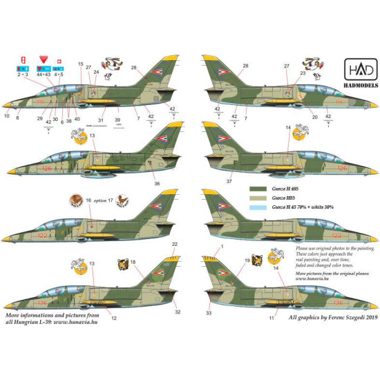 Had Models 48202 1/48 Decal For Aero L-39 Zo Hungarian Part 2