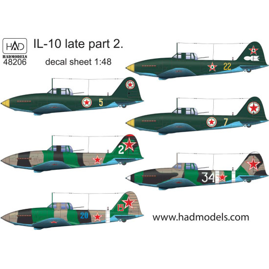 Had Models 48206 1/48 Decal For Il-10 Part 2 Accessories Kit
