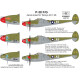 Had Models 48212 1/48 Decal For P-38 F/G For Tamiya Kit Above Europe Accessories