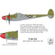 Had Models 48212 1/48 Decal For P-38 F/G For Tamiya Kit Above Europe Accessories