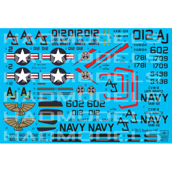 Had Models 48225 1/48 Decal E-2b/C Vaw-124 With Thefinal Countdown Vaw-112 B Version Had Models 48225 1/48 Decal E-2b/C Vaw-124 With Thefinal Countdown Vaw-112 B Version