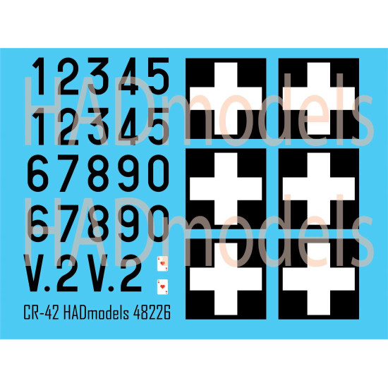 Had Models 48226 1/48 Decal For Cr-42 Kereszetes Part 1