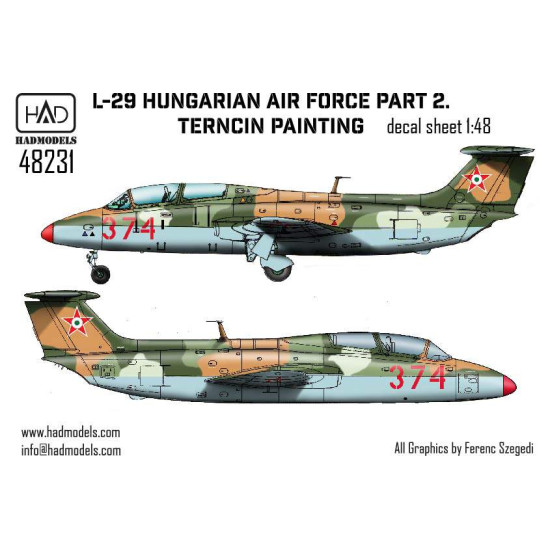 Had Models 48231 1/48 Decal For L-29 Hungarian Air Force Part 2