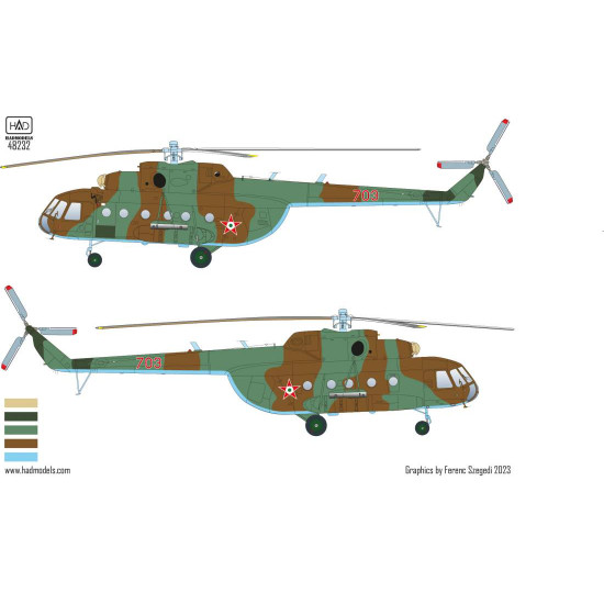 Had Models 48232 1/48 Decal For Mi-17 Accesories Kit