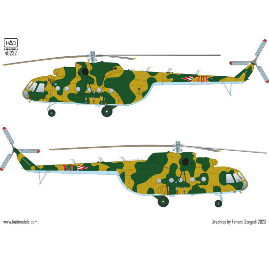 Had Models 48232 1/48 Decal For Mi-17 Accesories Kit