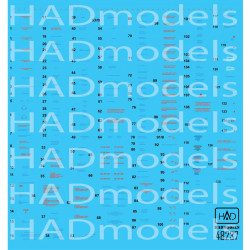 Had Models 48237 1/48 Decal For Mig-21 Mf/Bis Stencil 2 Blue Accesories Kit