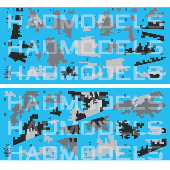 Had Models 48264 1/48 Decal For Su-25 Ukrainian Digit Camouflage Part 1
