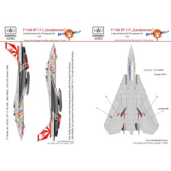 Had Models 32065 1/32 Decal For F-14a Miss Molly Double Accessories Aor Aircraft