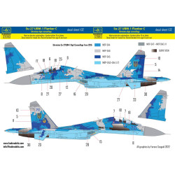 Had Models 32093 1/32 Decal For Ukrainian Su-27ubm-1 Flanker C