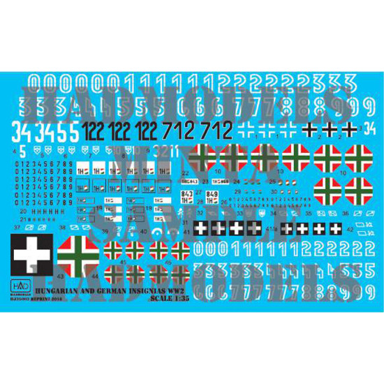 Had Models 035003 1/35 Decal For Hungarian Ww Ii Accessories Kit