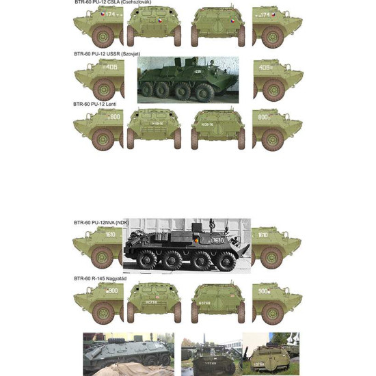 Had Models 035019 1/35 Decal For Btr 60 Czech East-germany Hungarian