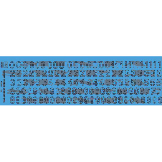 Had Models 035027 1/35 Decal For German Ww2 Turret Numbers Part 7