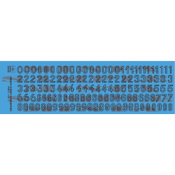 Had Models 035028 1/35 Decal For German Ww2 Turret Numbers Part 8