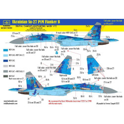 Had Models M72001 1/72 Painting Mask For Su-27p1m Digital Camouflage