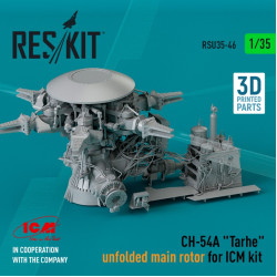 Reskit Rsu35-0046 1/35 Ch54a Tarhe Unfolded The Main Rotor For Icm Kit 3d Printed