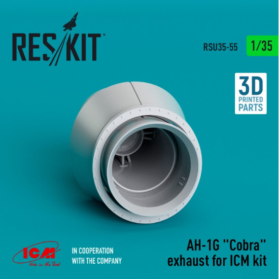 Reskit Rsu35-0055 1/35 Ah 1g Cobra Exhaust For Icm Kit 3d Printed