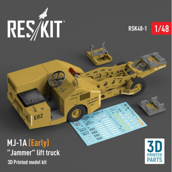 Reskit Rsk48-0001 1/48 Mj1a Early Jammer Lift Truck 3d Printed Model Kit