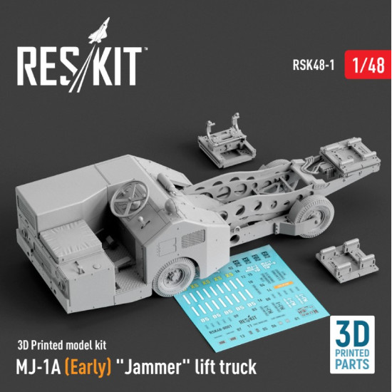 Reskit Rsk48-0001 1/48 Mj1a Early Jammer Lift Truck 3d Printed Model Kit