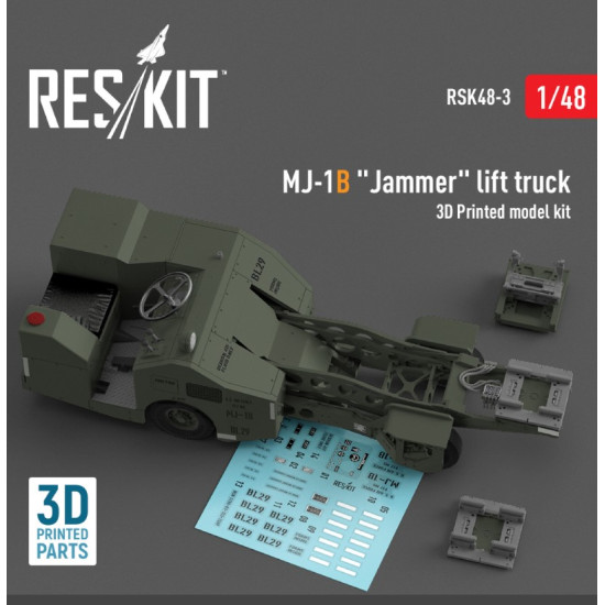 Reskit Rsk48-0003 1/48 Mj1b Jammer Lift Truck 3d Printed Model Kit