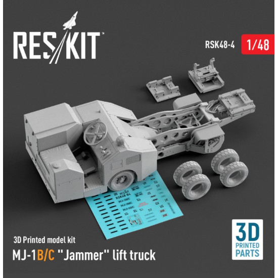 Reskit Rsk48-0004 1/48 Mj 1bc Jammer Lift Truck 3d Printed Model Kit
