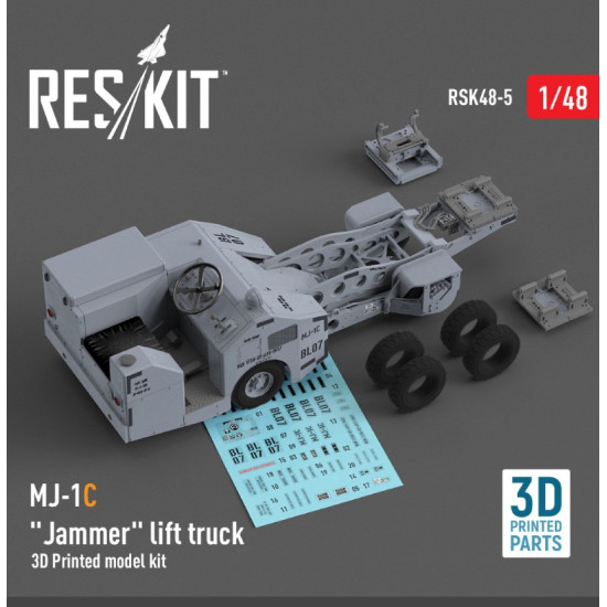 Reskit Rsk48-0005 1/48 Mj 1c Jammer Lift Truck 3d Printed Model Kit