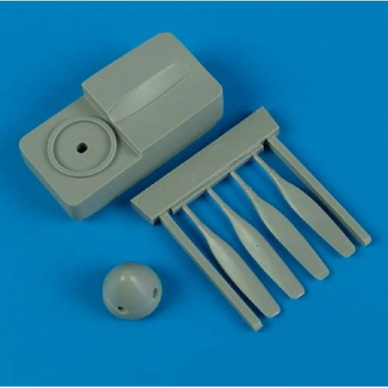 Quickboost 72378 1/72 F-51 Mustang Propeller W/Tool For Tamiya Accessories Kit
