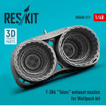 Reskit Rsu48-0211 1/48 T38a Talon Exhaust Nozzles For Wolfpack Kit 3d Printed