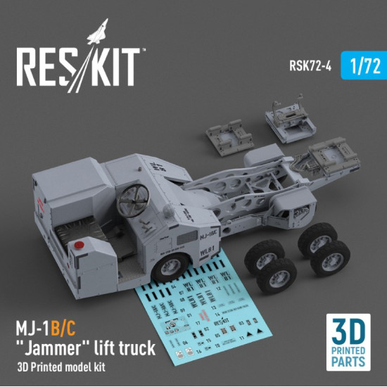Reskit Rsk72-0004 1/72 Mj 1bc Jammer Lift Truck 3d Printed Model Kit