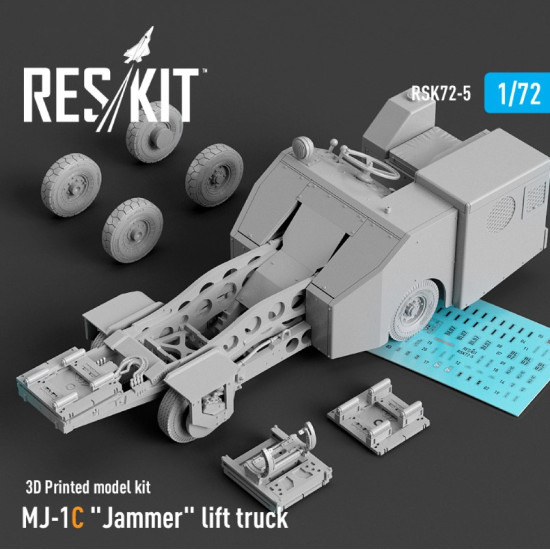 Reskit Rsk72-0005 1/72 Mj 1c Jammer Lift Truck 3d Printed Model Kit