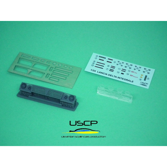 Uscp 24a073 1/24 Delta Integrale Front Grill Early For Hasegawa Resin Kit