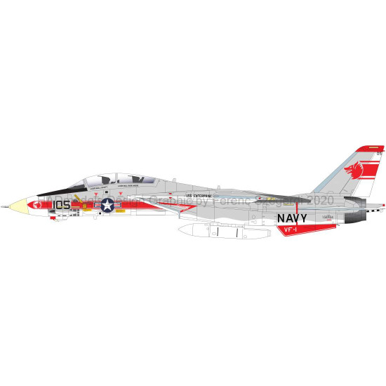 Had Models 48218 1/48 Decal For F-14a Vf-1 Wolfpack Uss Enterprise Had Models 48218 1/48 Decal For F-14a Vf-1 Wolfpack Uss Enterprise
