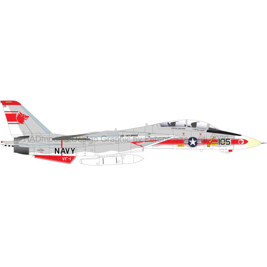 Had Models 48218 1/48 Decal For F-14a Vf-1 Wolfpack Uss Enterprise Had Models 48218 1/48 Decal For F-14a Vf-1 Wolfpack Uss Enterprise