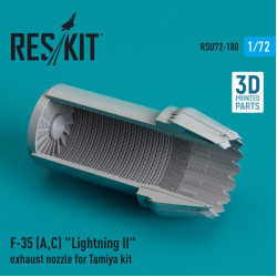 Reskit Rsu72-0180 1/72 F 35 A C Lightning Ii Exhaust Nozzle For Tamiya Kit 3d Printed