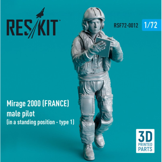 Reskit Rsf72-0012 1/72 Mirage 2000 France Male Pilot In A Standing Position Type 1 3d Printed