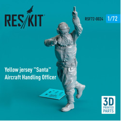 Reskit Rsf72-0024 1/72 Yellow Jersey Santa Aircraft Handling Officer 1 Pcs 3d Printed
