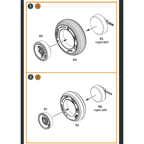 Clear Prop 32009 1/32 Lynx Wheelset Resin Model