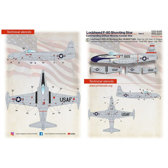 Print Scale 48-285 1/48 Lockheed F 80 Shooting Star Part 6