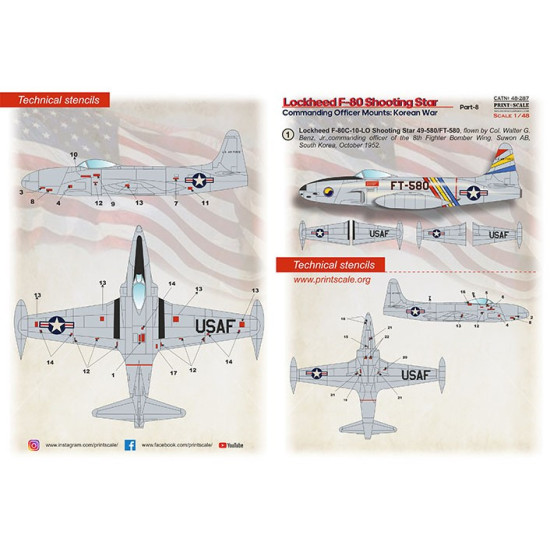 Print Scale 48-287 1/48 Lockheed F80 Shooting Star Part 8
