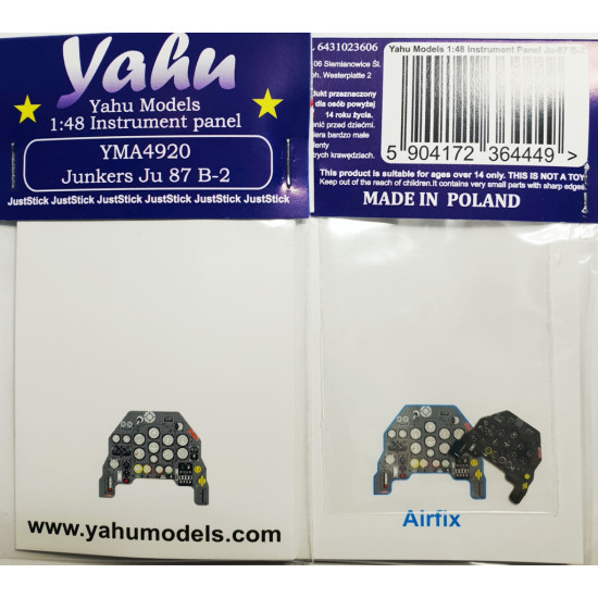 Yahu Model Yma4920 1/48 Junkers Ju-87b-2 Rlm66 For Airfix Accessories For Aircraft
