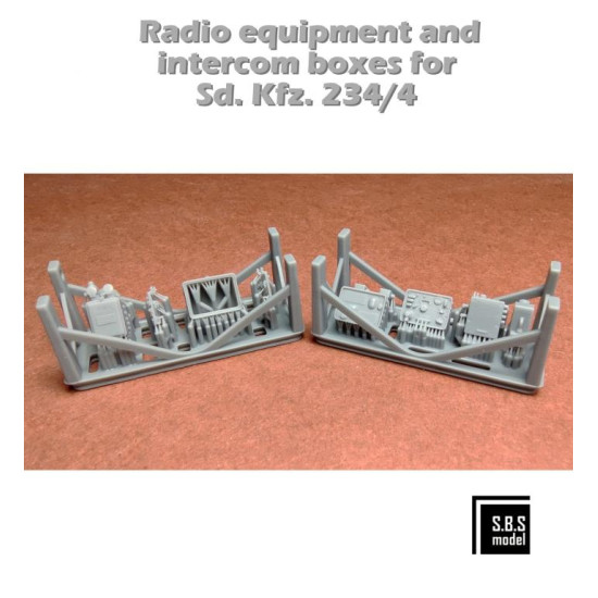 Sbs 3d036 1/35 Radio Equipment And Intercom Boxes For Sd.kfz 234/4 Resin Kit