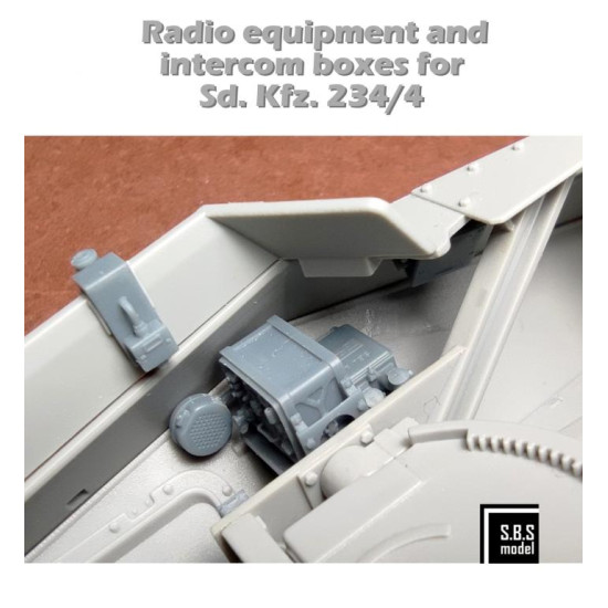Sbs 3d036 1/35 Radio Equipment And Intercom Boxes For Sd.kfz 234/4 Resin Kit